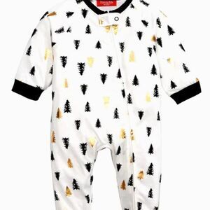 Family PJs One Piece Footed Christmas Holiday Pajamas Trees Size 18 Month